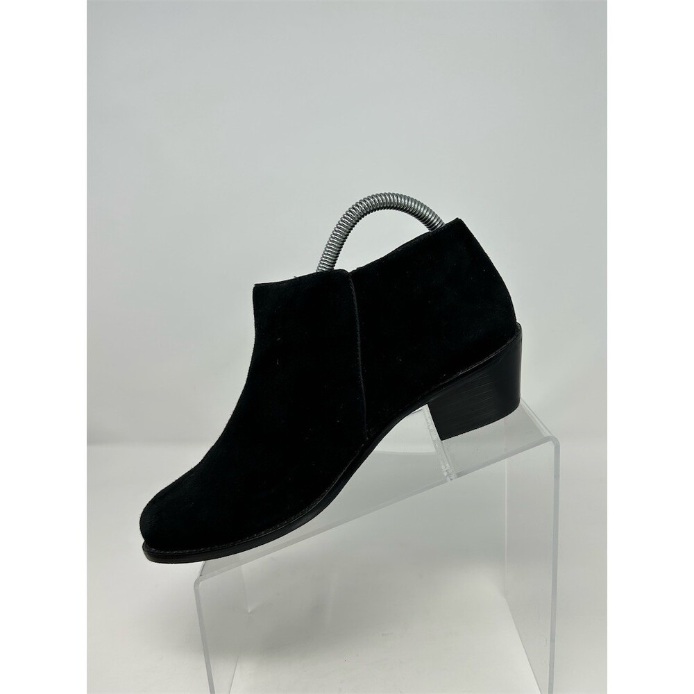 Vionic Serena Ankle Booties Black Side Zip Tassel Comfort Low Heel Size 8 Wide - Picture 3 of 11